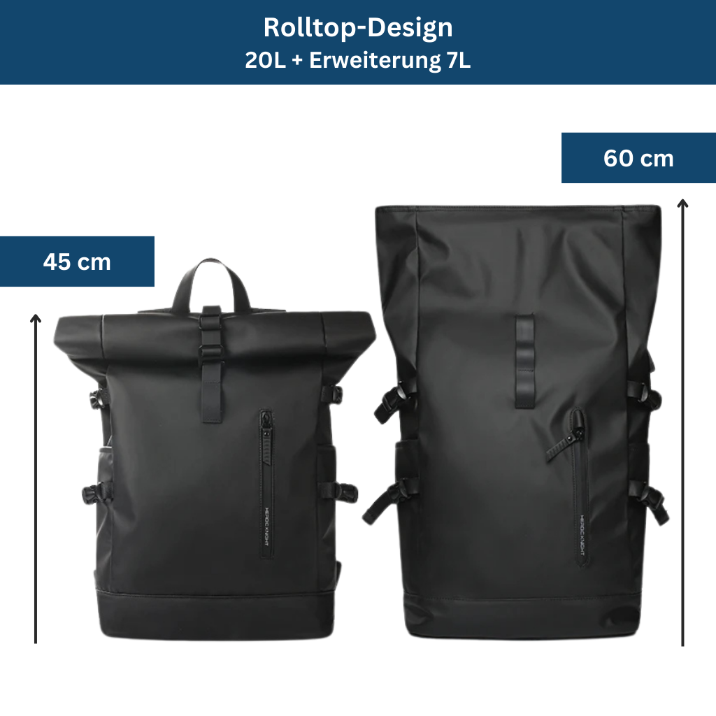 Rolltop Backpack with Waterproof Design