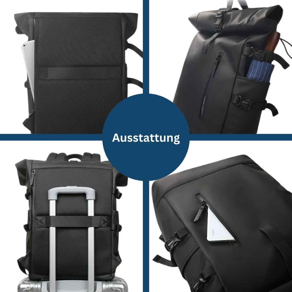 Rolltop Backpack with Waterproof Design