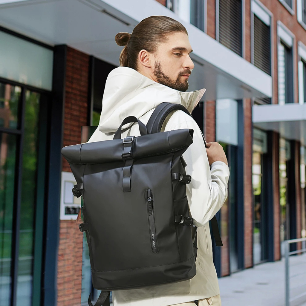 Rolltop Backpack with Waterproof Design