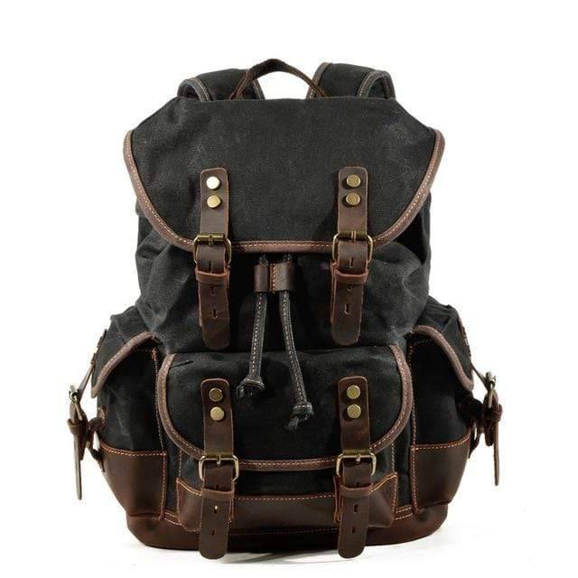 Waxed Canvas Rucksack for Hiking – Waterproof Leisure Backpack
