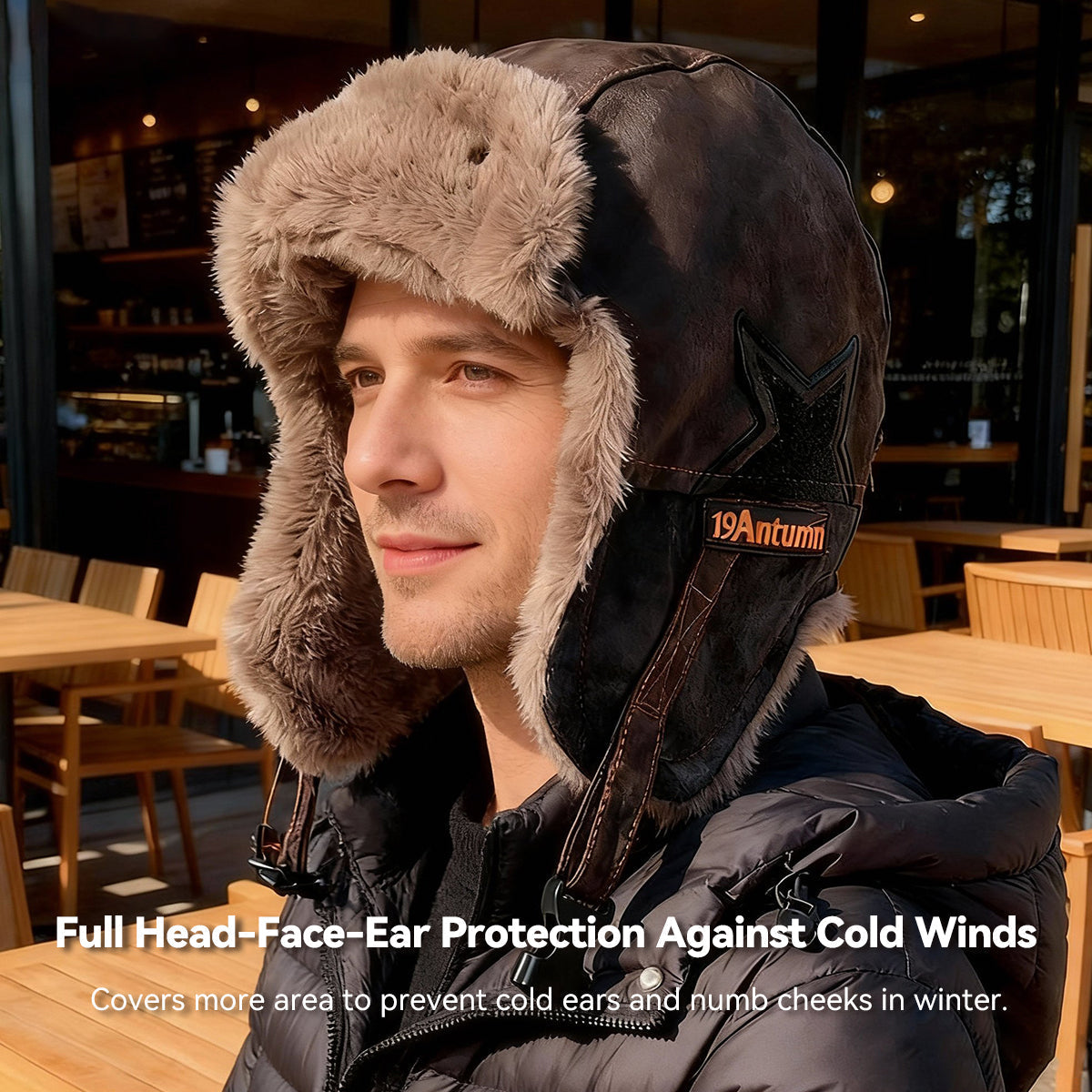 Ear Flap Trapper Hat for Winter Warmth