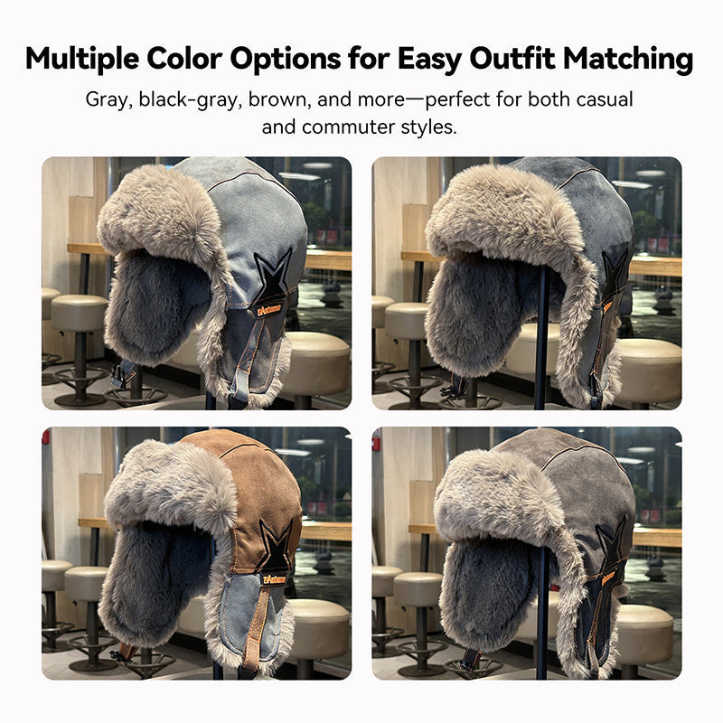 Ear Flap Trapper Hat for Winter Warmth