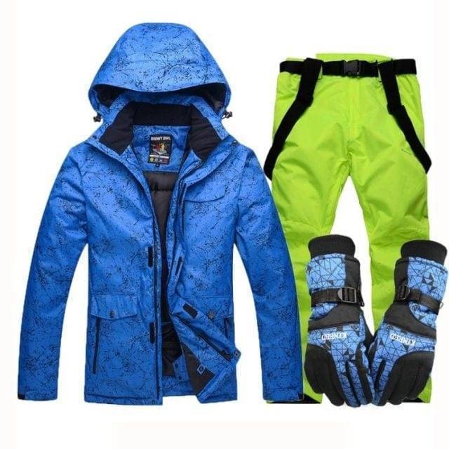 Waterproof Ski Suit with Hood for Winter Warmth