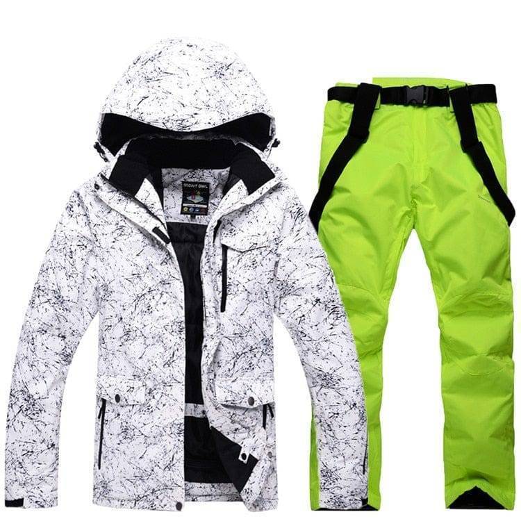 Waterproof Ski Suit with Hood for Winter Warmth