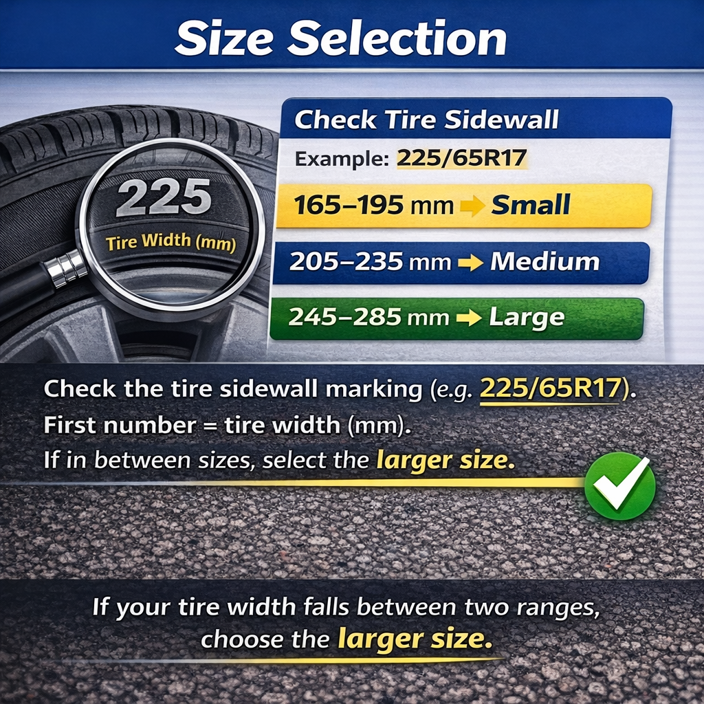 Traction Set for Snow - Universal Car Tire Chains with Easy Installation