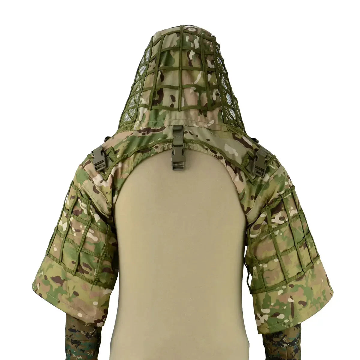 Tactical Ghillie Suit Base with Viper Hood for Stealth Concealment