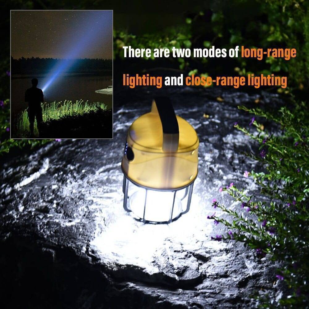 Rechargeable Lantern and Flashlight for Camping with USB Charging