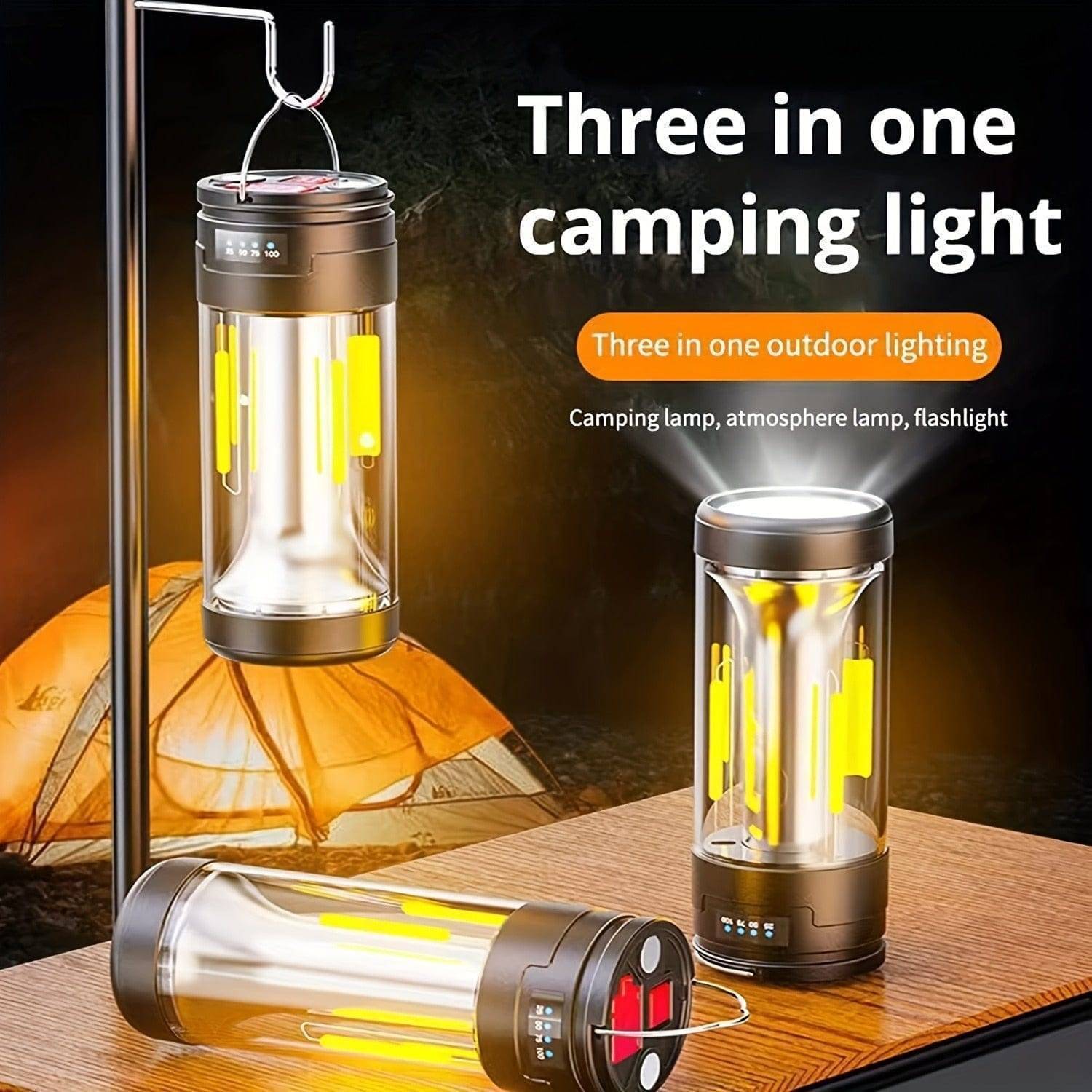 Camping Lantern with Power Bank – USB Rechargeable Light