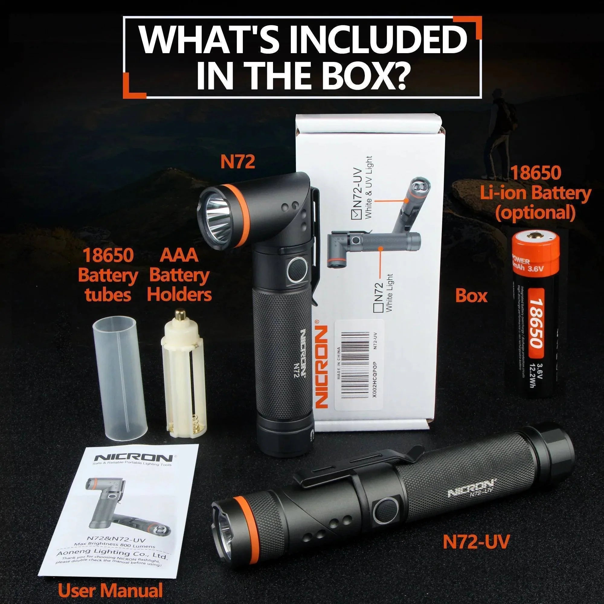 Rechargeable LED Flashlight with Magnetic Base – 90° Rotating Design
