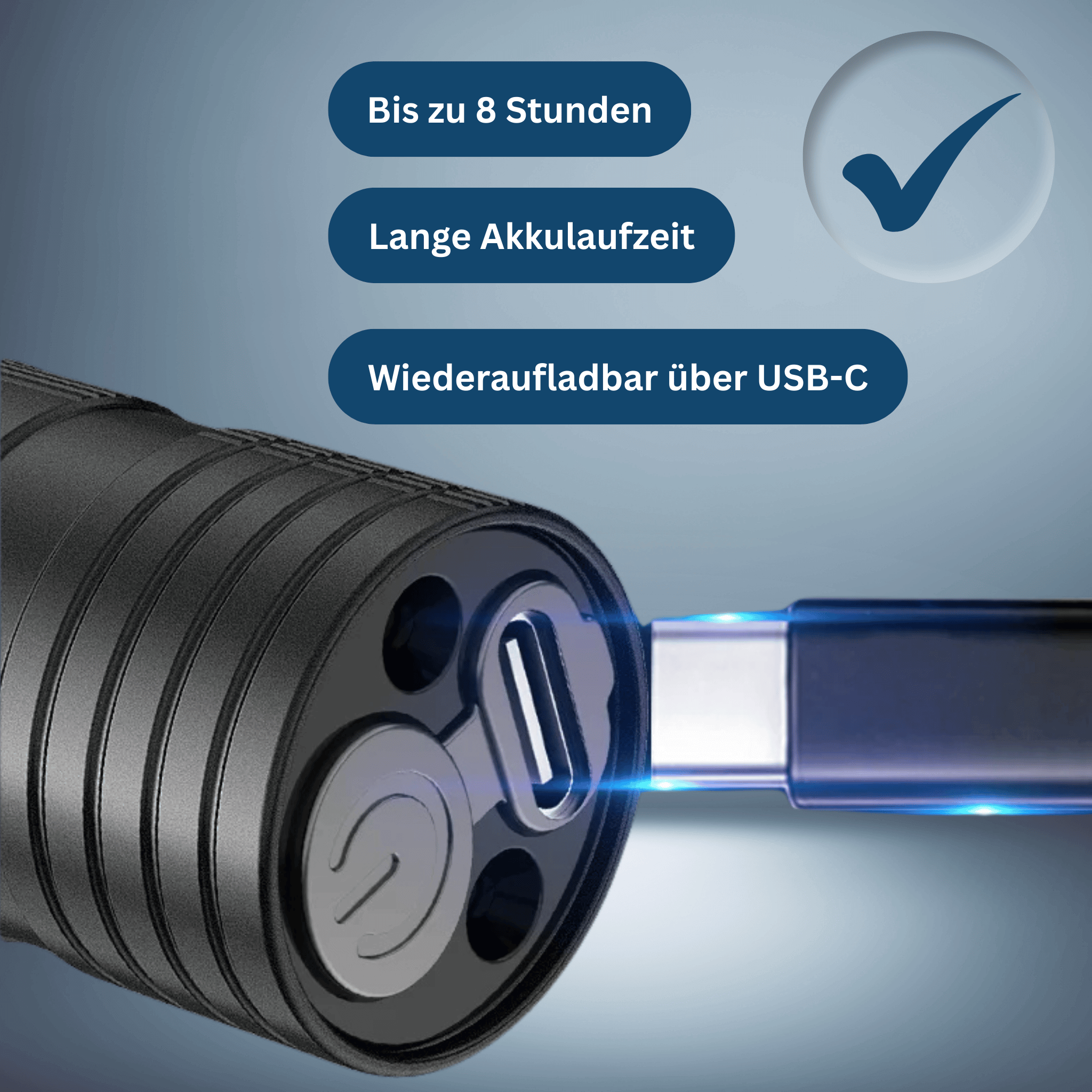 LED Headlamp with USB Rechargeable and Waterproof Features