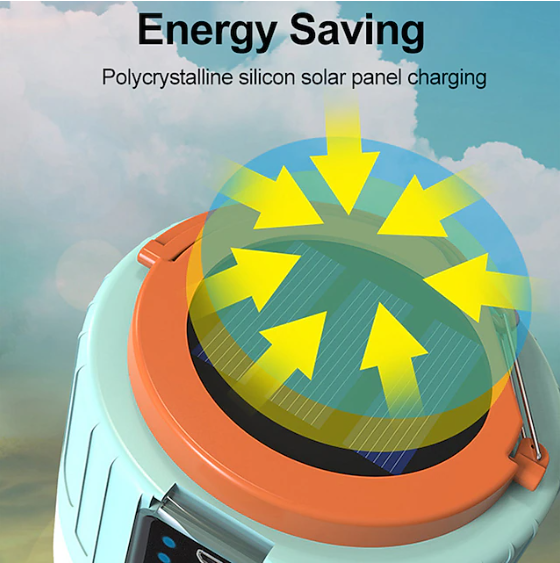 Remote-Controlled Solar-Powered Lantern for Camping Tents