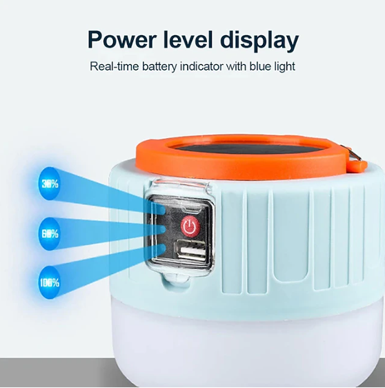 Remote-Controlled Solar-Powered Lantern for Camping Tents