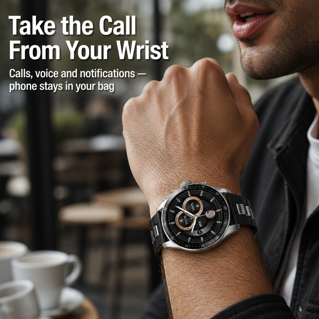 PulseSense™ — Take Calls, Track Workouts & Go a Full Week Per Charge