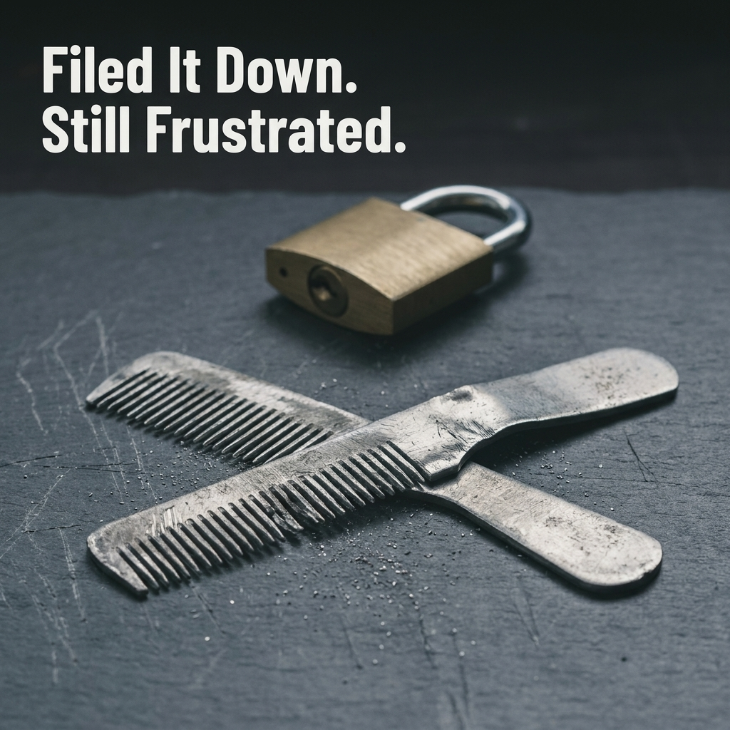 StrikeKey™ — Seat the Comb, Set Every Pin, and Pop the Shackle in Seconds