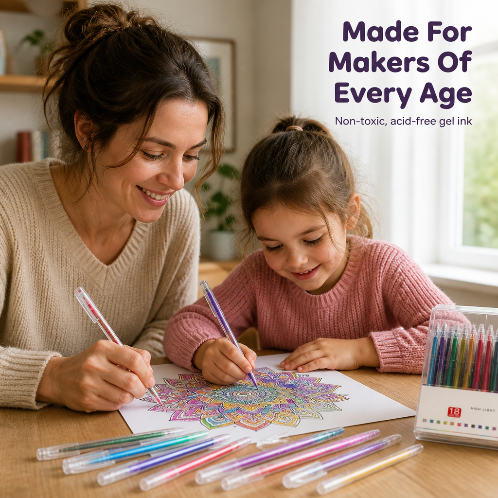 Prismara™ — Write & Color in Sequin-Bright Shades That Never Smear or Skip