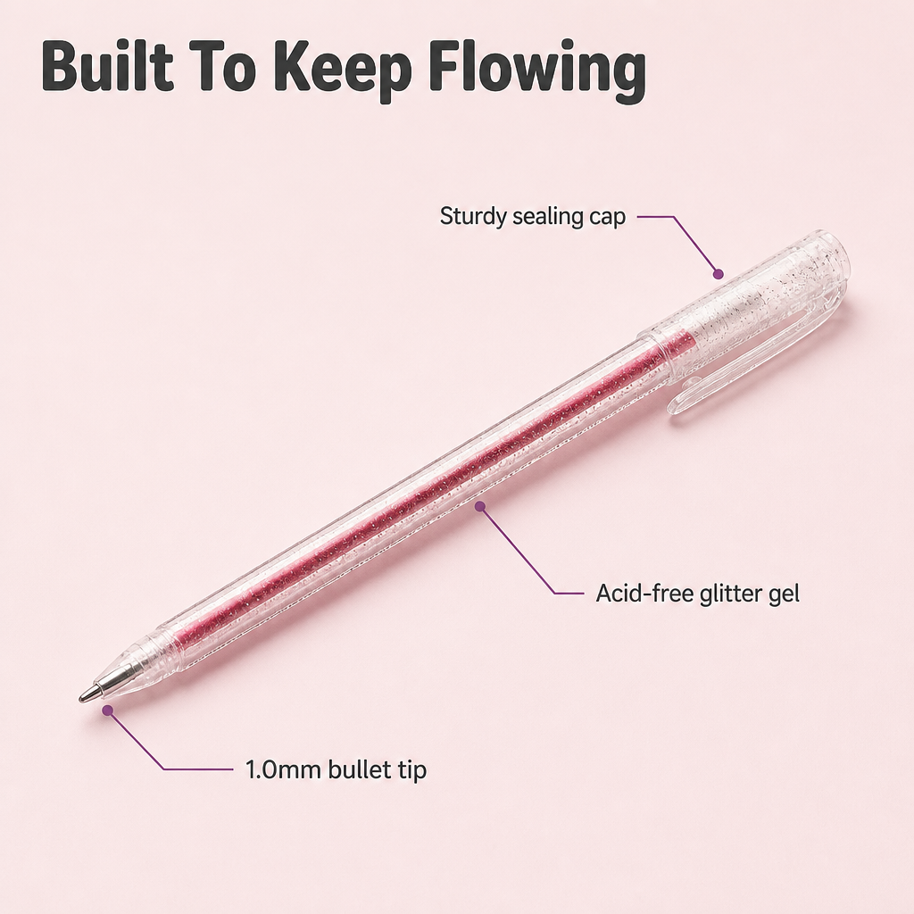 Prismara™ — Write & Color in Sequin-Bright Shades That Never Smear or Skip