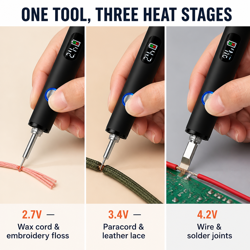 Voltace™ — Seal Bracelet Cords & Solder Wires Without the Lighter Mess