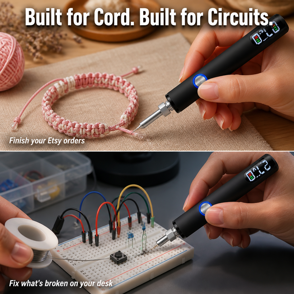 Voltace™ — Seal Bracelet Cords & Solder Wires Without the Lighter Mess