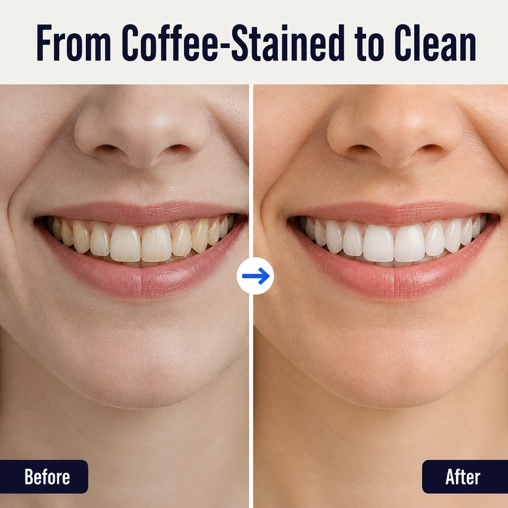LumaPure™ — Lift Coffee Stains & Stubborn Tartar for a Dentist-Clean Smile at Home