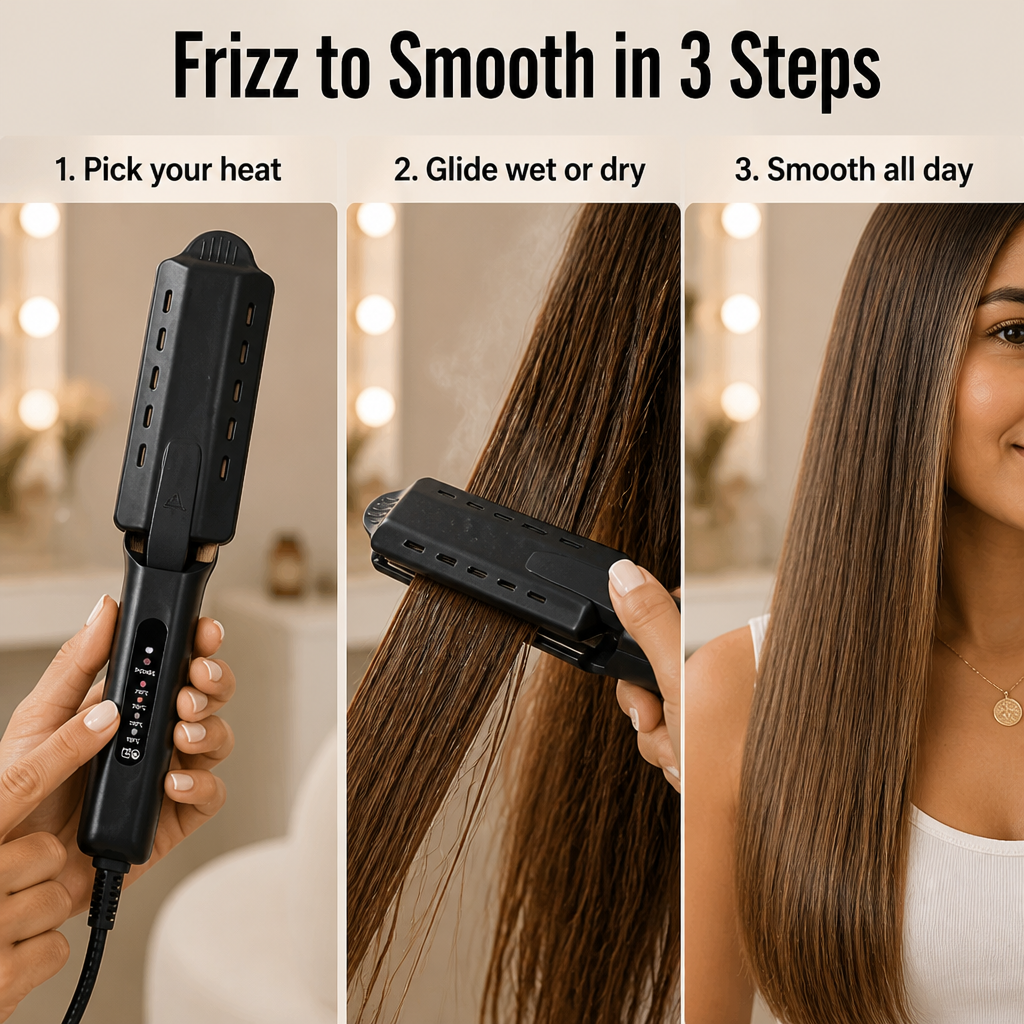 LunaSilk™ Pro — Steam Your Frizz Smooth and Make It Stay Past Lunch