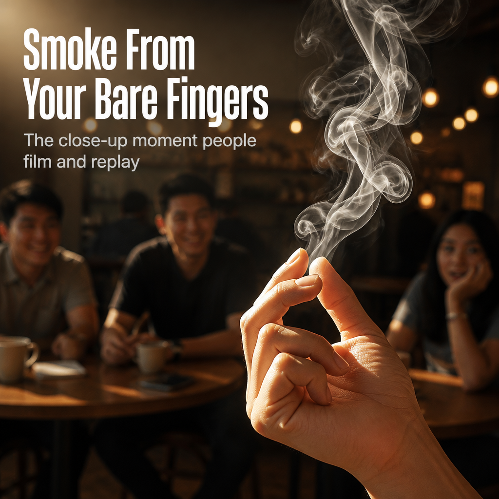 VapoMyst™ — Pull Real Smoke From Your Empty Fingers in One Quick Move