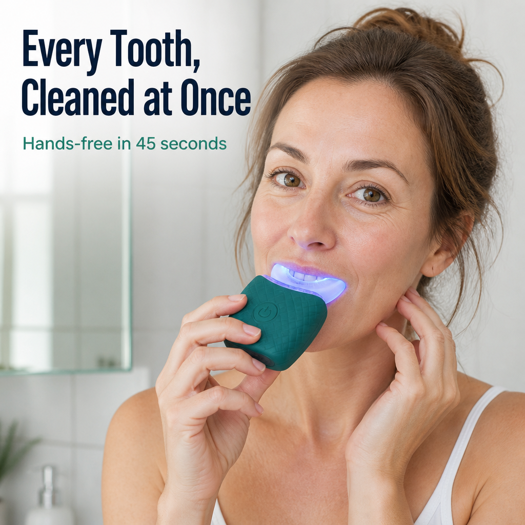 RadiancePulse™ — Clean Every Tooth Hands-Free in 45 Seconds Flat