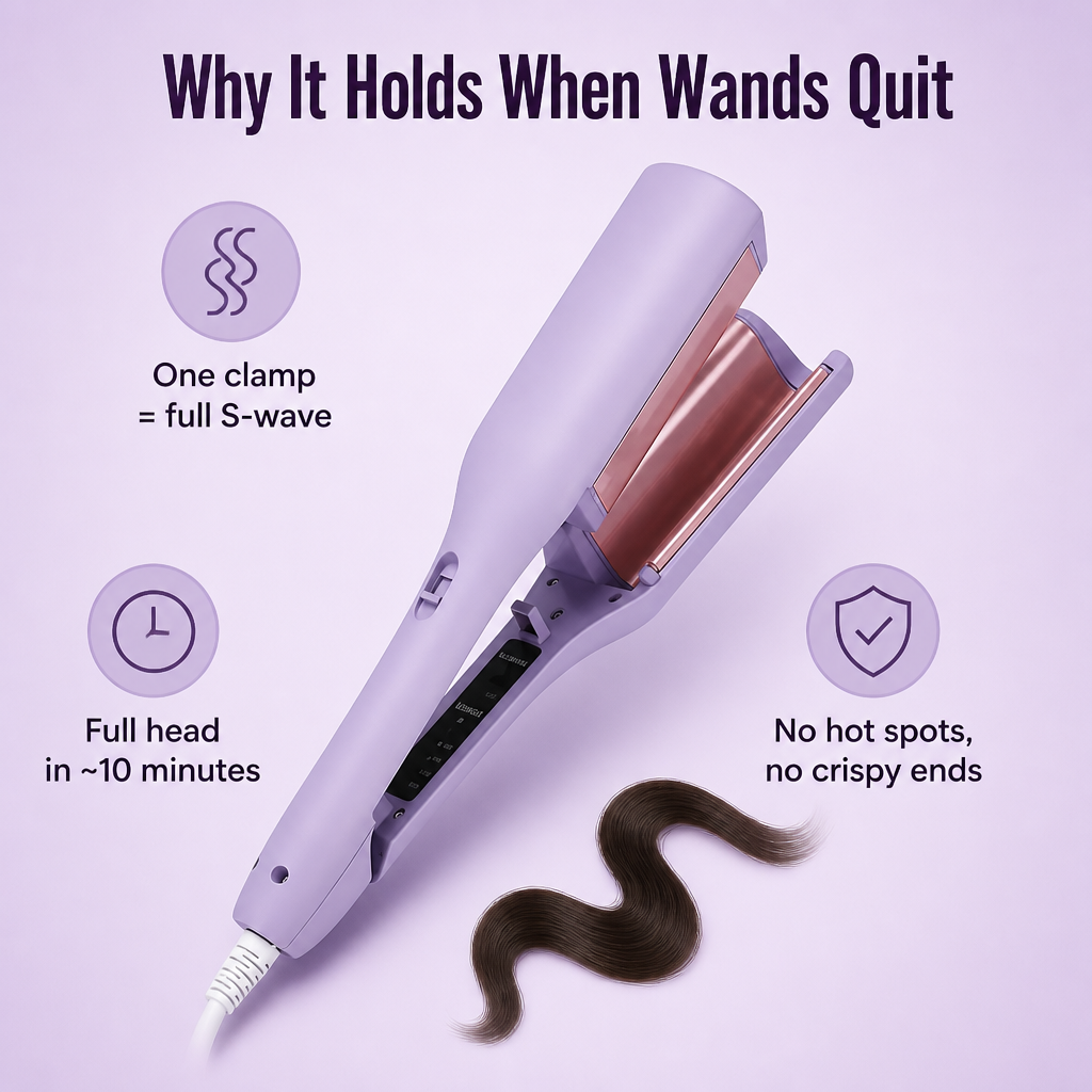 VivaCurl™ — Press Salon-Worthy French Waves Into Your Hair In Minutes