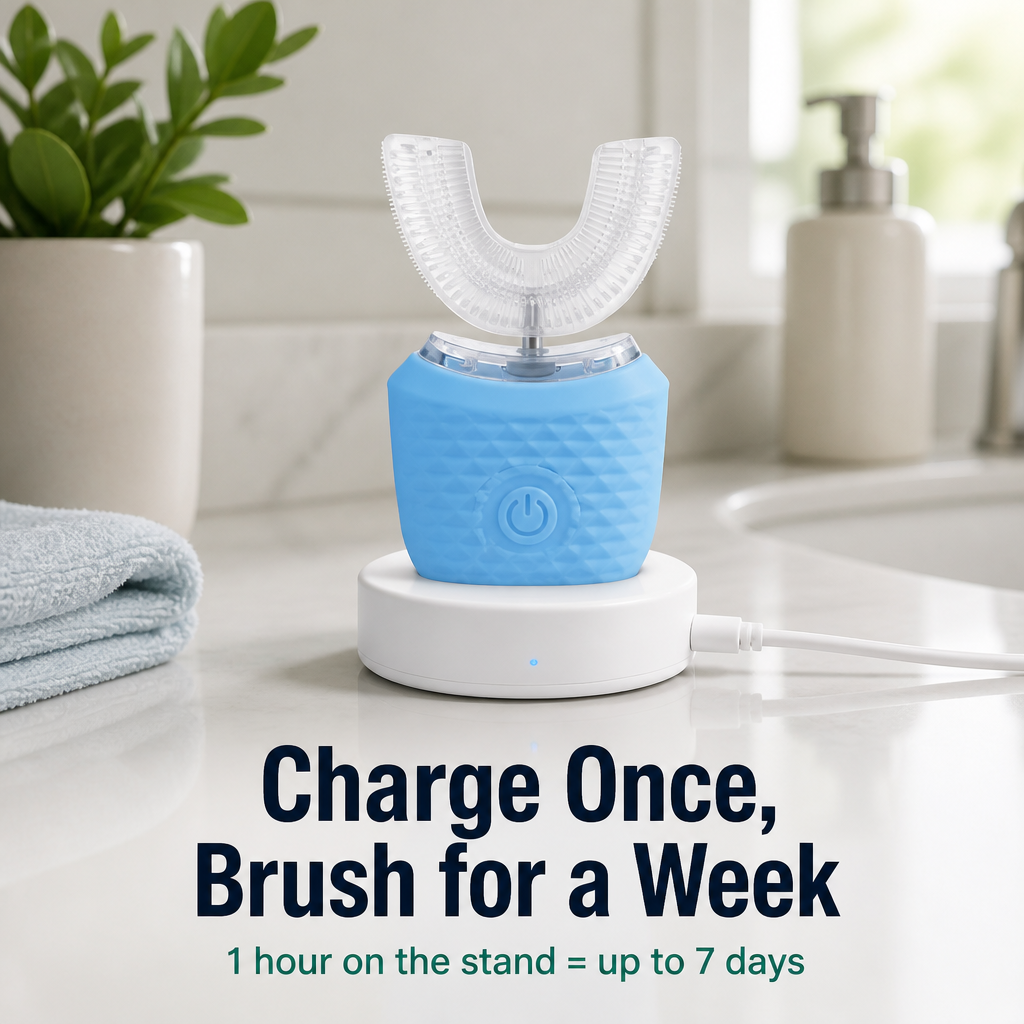 RadiancePulse™ — Clean Every Tooth Hands-Free in 45 Seconds Flat