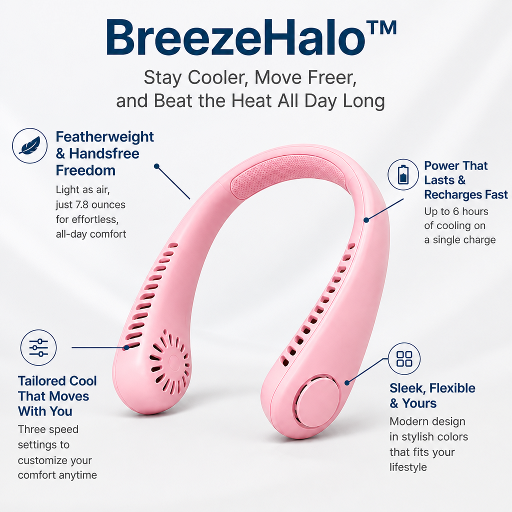 BreezeHalo™ — Stay Cooler, Move Freer, and Beat the Heat All Day Long