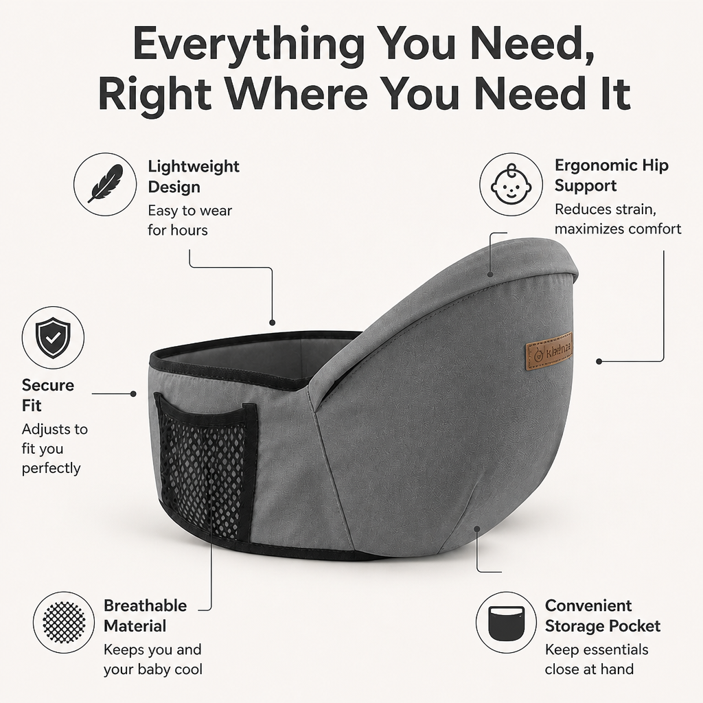 EmberNest™ — Carry Your Baby All Day in Pain-Free Comfort and Effortless Style