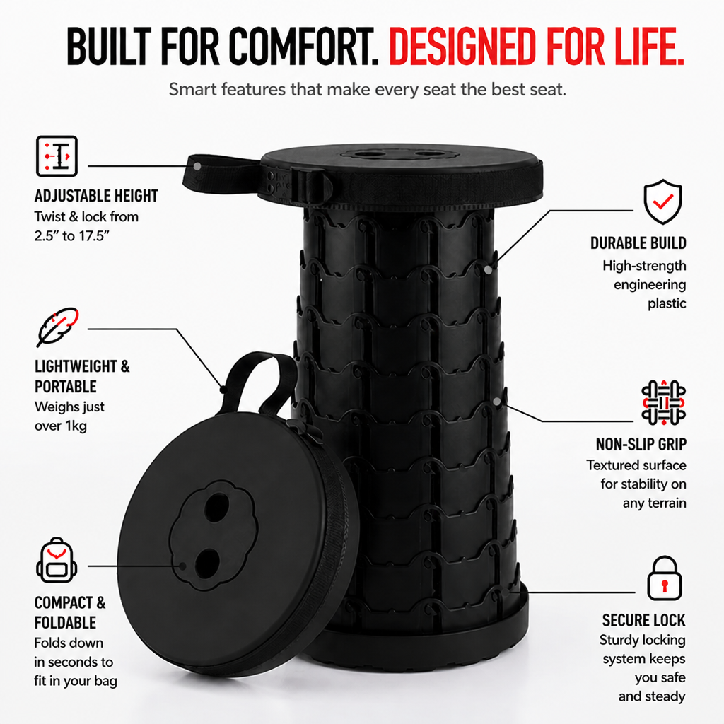 StrideSeat™ — Rock-Solid Comfort That Moves With You Everywhere You Go