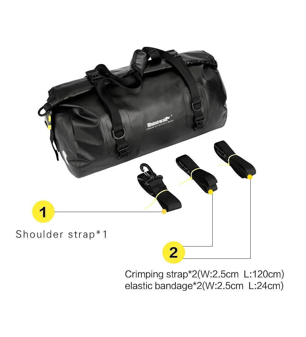 20L Bike Rear Rack Waterproof Pannier Bag for Cycling