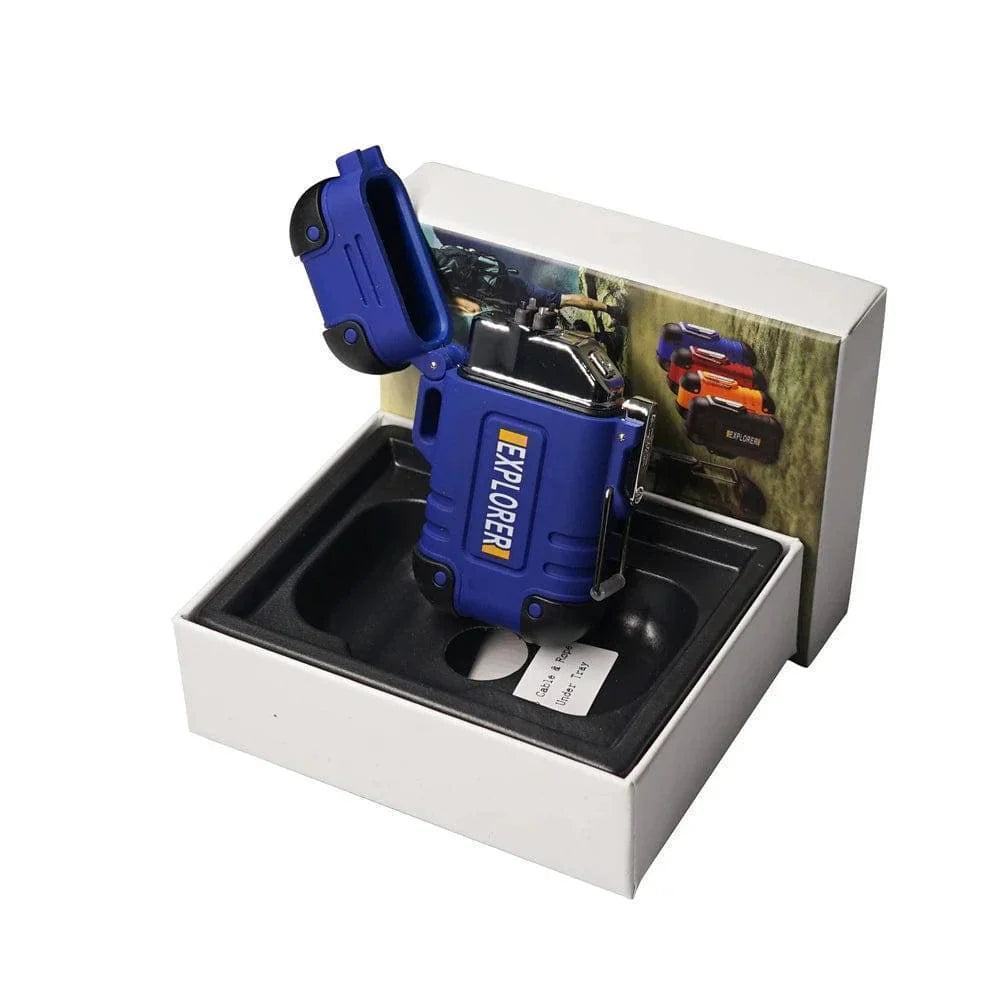 Waterproof Dual Arc Lighter with USB Rechargeable Plasma for Outdoor Use