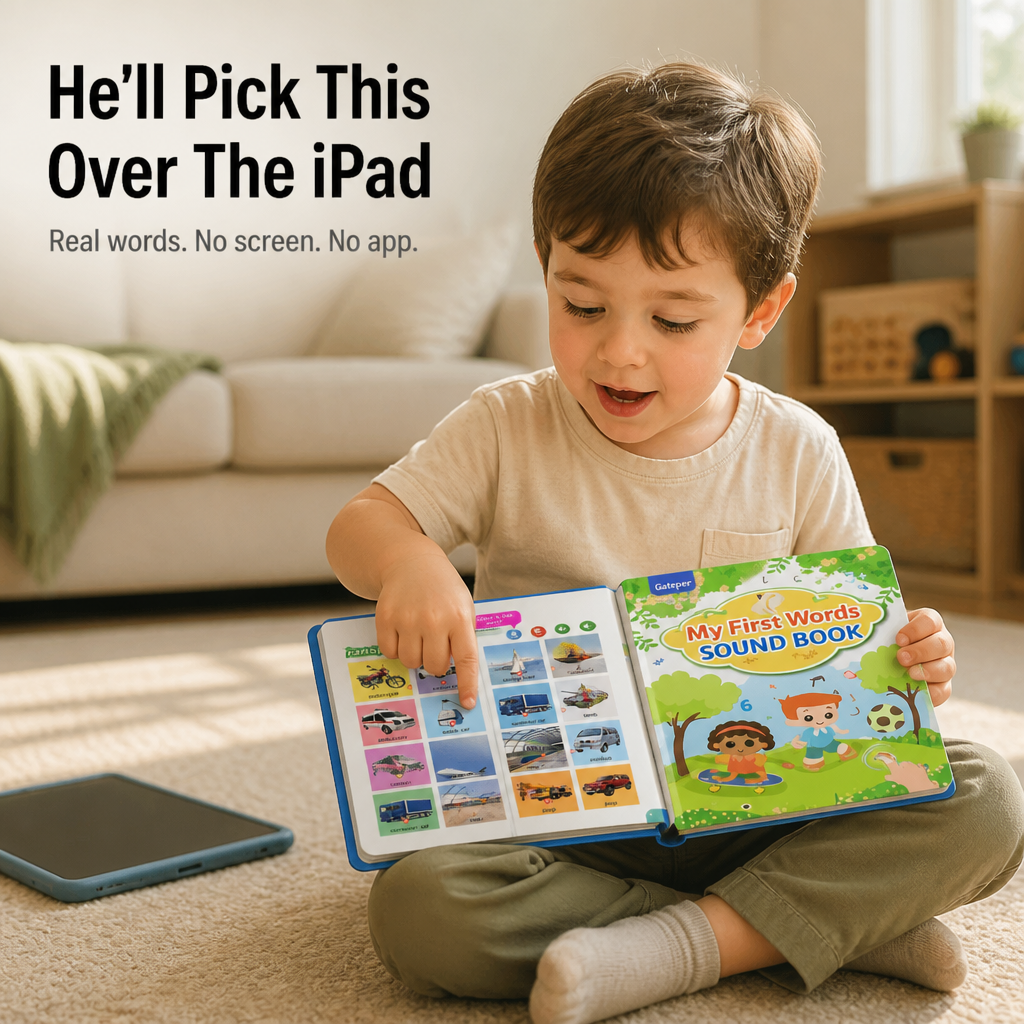 SparkSpeak™ — Get Your Toddler Saying Real English Words Without Another Tablet