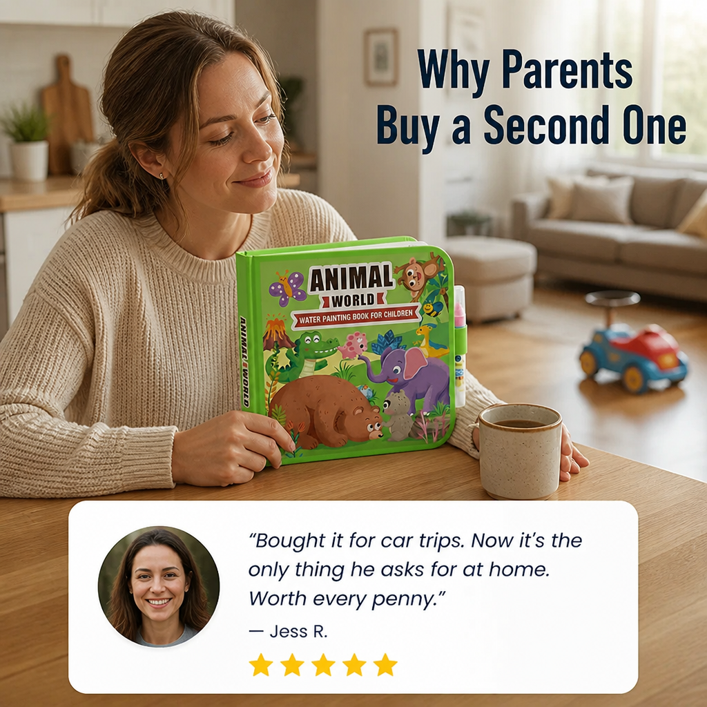 SplashCraft™ — Hand Kids Hours of Quiet Colouring Without a Single Stain
