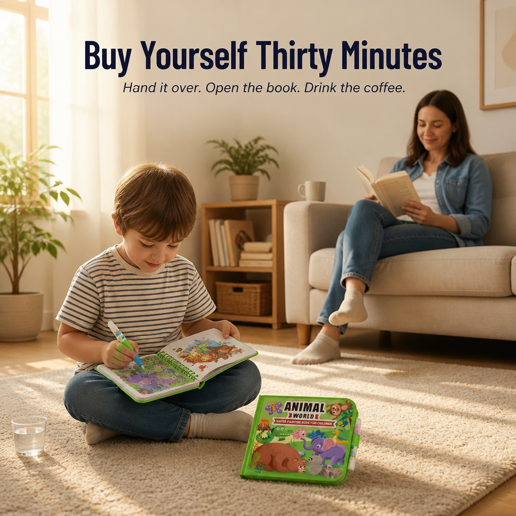 SplashCraft™ — Hand Kids Hours of Quiet Colouring Without a Single Stain