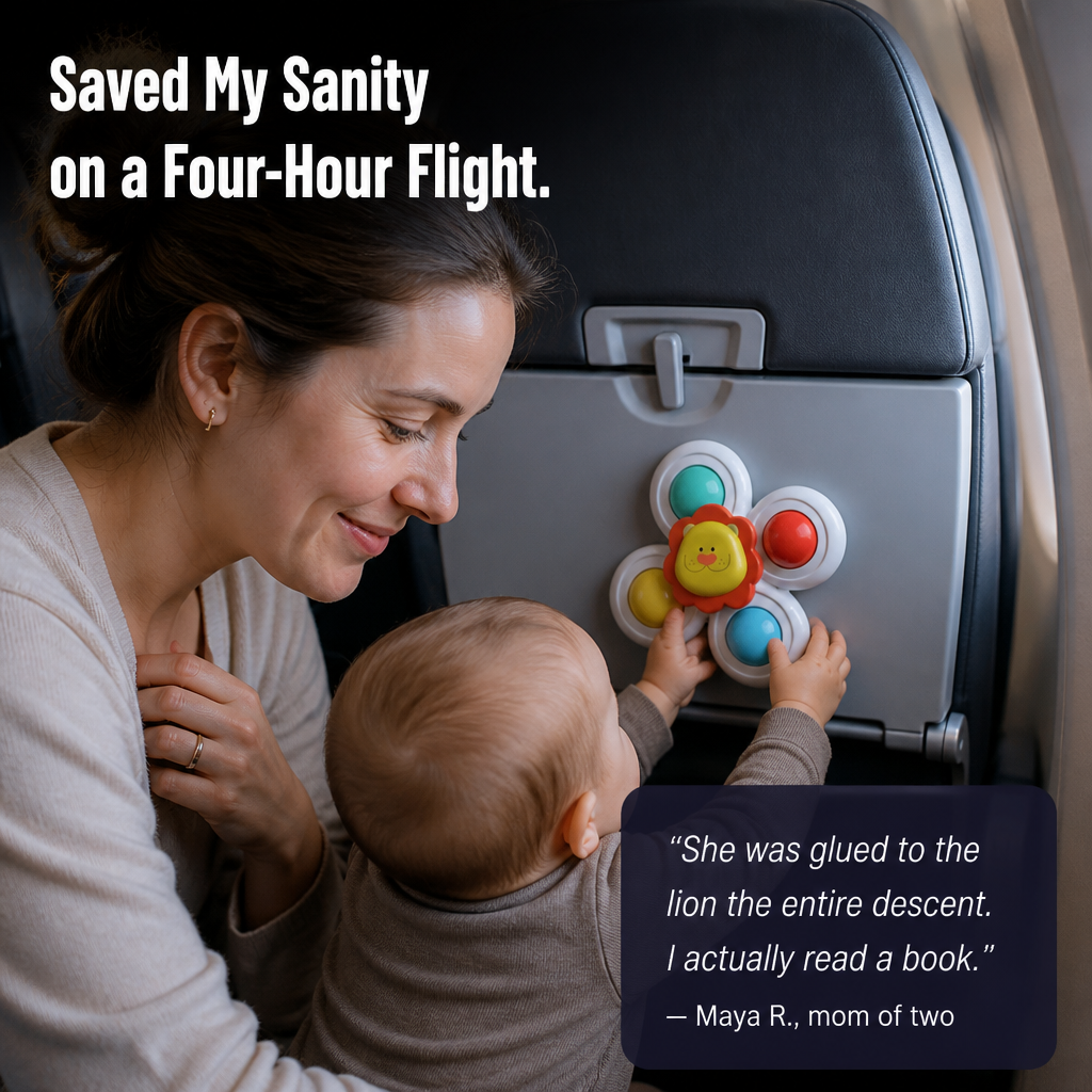 SpinSoothe™ — Stick One on the Tray and Finish Your Meal in Peace | 3-Pack