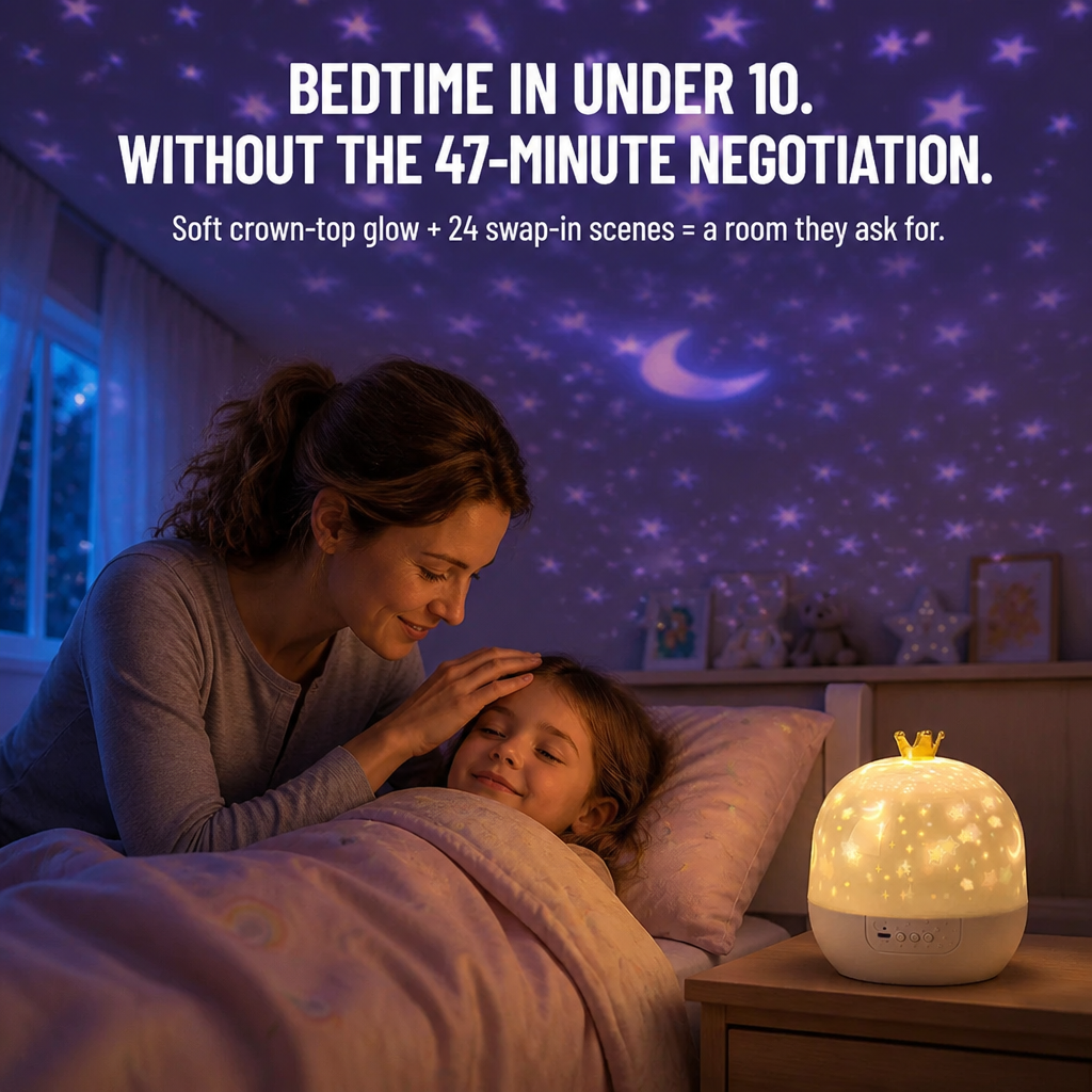 RadiantDreams™ — End Bedtime Battles With 24 Sky and Ocean Projection Scenes