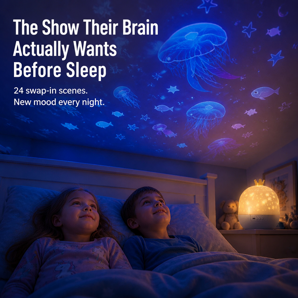RadiantDreams™ — End Bedtime Battles With 24 Sky and Ocean Projection Scenes