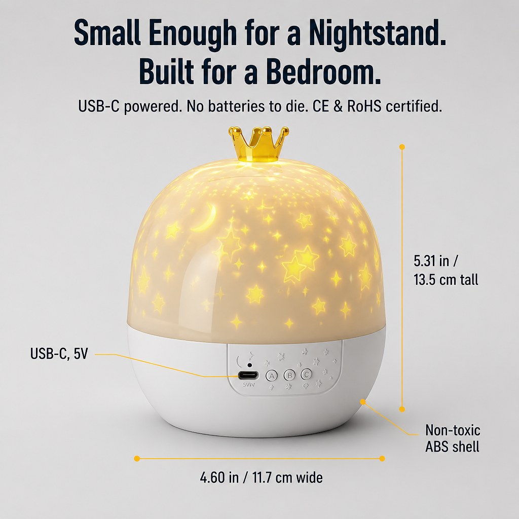 RadiantDreams™ — End Bedtime Battles With 24 Sky and Ocean Projection Scenes