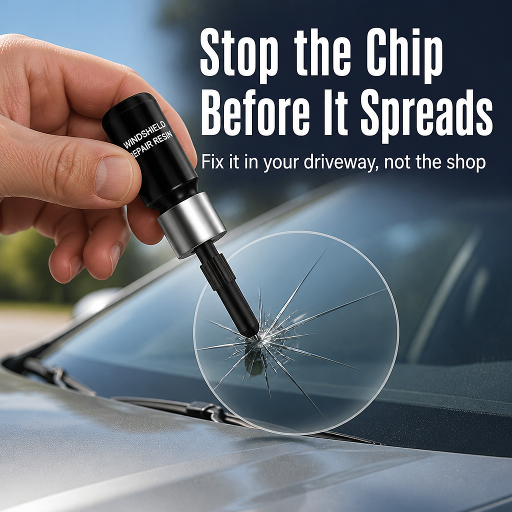 GlassGuardPro™ — Stop Your Windshield Chip From Spreading and Save the Replacement Bill