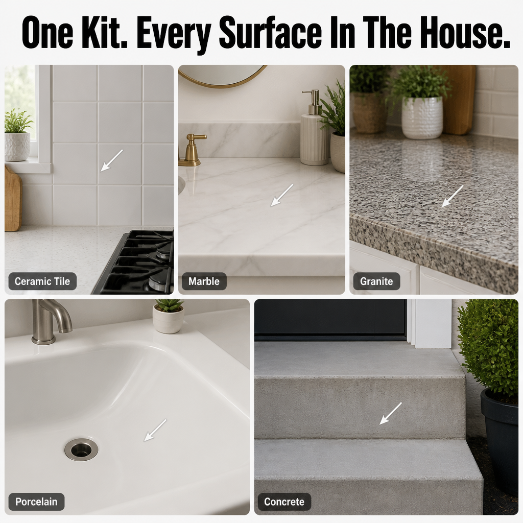 StoneMend™ — Patch Cracks, Chips & Holes In Tiles, Sinks & Stone