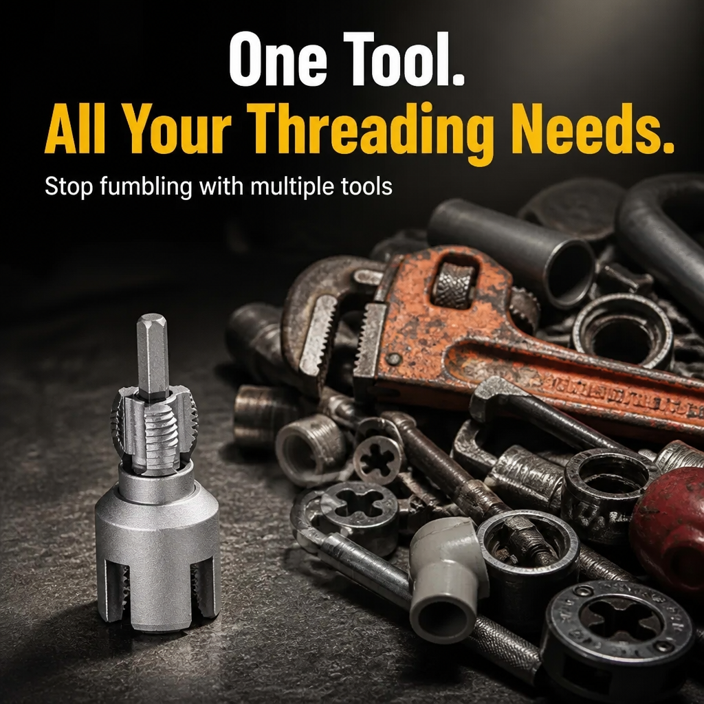 SteelTight™ — Thread Plastic Pipe Inside & Out in One Pass, Zero Leaks
