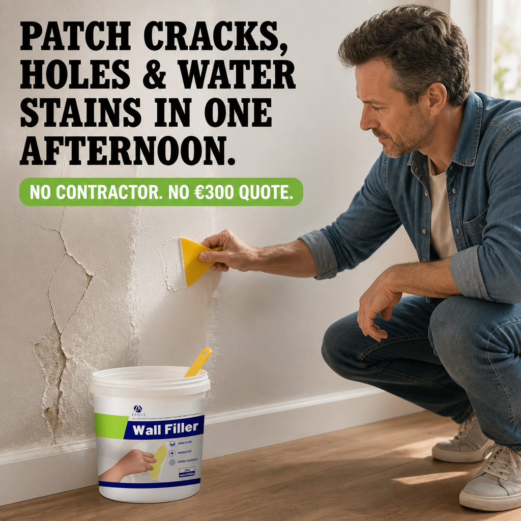 SmoothSavvy™ — Patch Cracks, Holes & Water Stains in One Afternoon