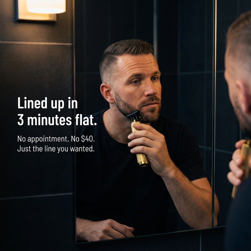 VeroTrim™ — Carve Barber-Sharp Lines at Home and Skip the $40 Shop Visit