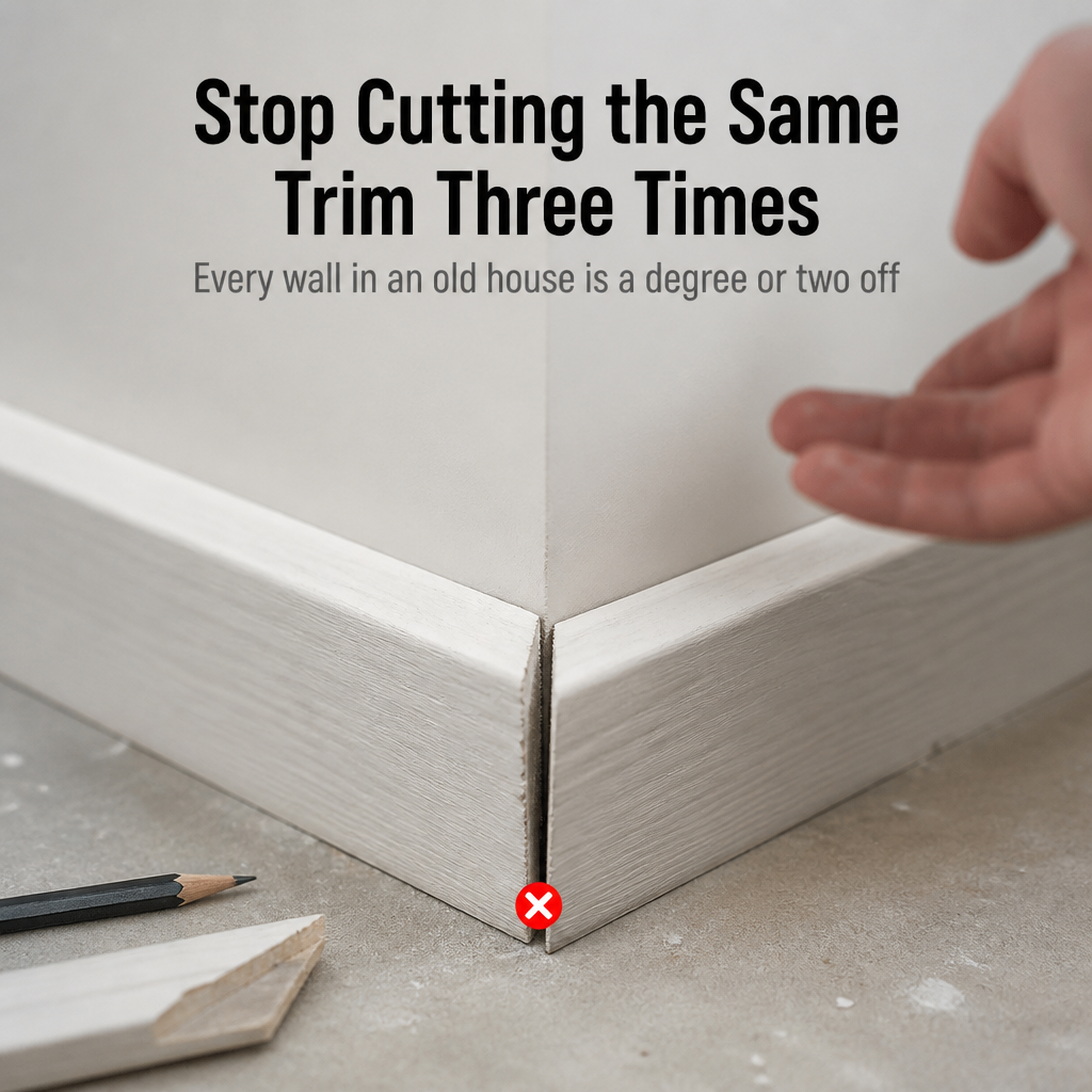 MiterMate™ — Cut Tight Corner Joints Without the Miter-Saw Math