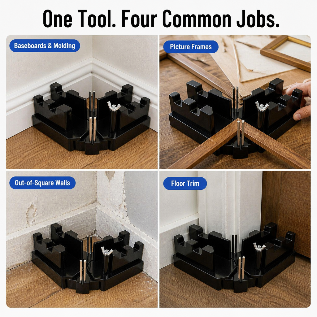MiterMate™ — Cut Tight Corner Joints Without the Miter-Saw Math