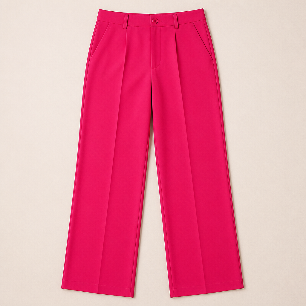 SilhouetteRx™ – Tailored High-Waist Wide-Leg Trousers with Front Pleat