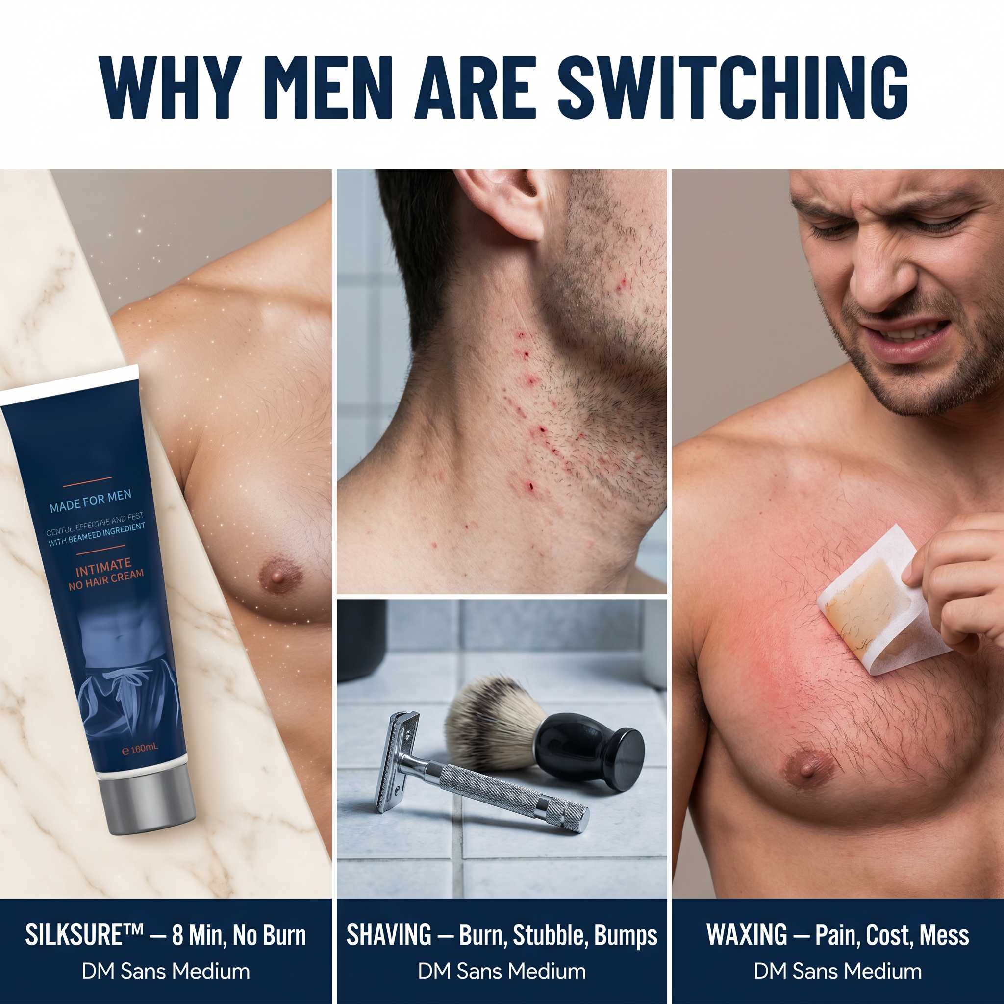 SilkSure™ — Manscape Chest, Back & Below the Belt in 8 Pain-Free Minutes