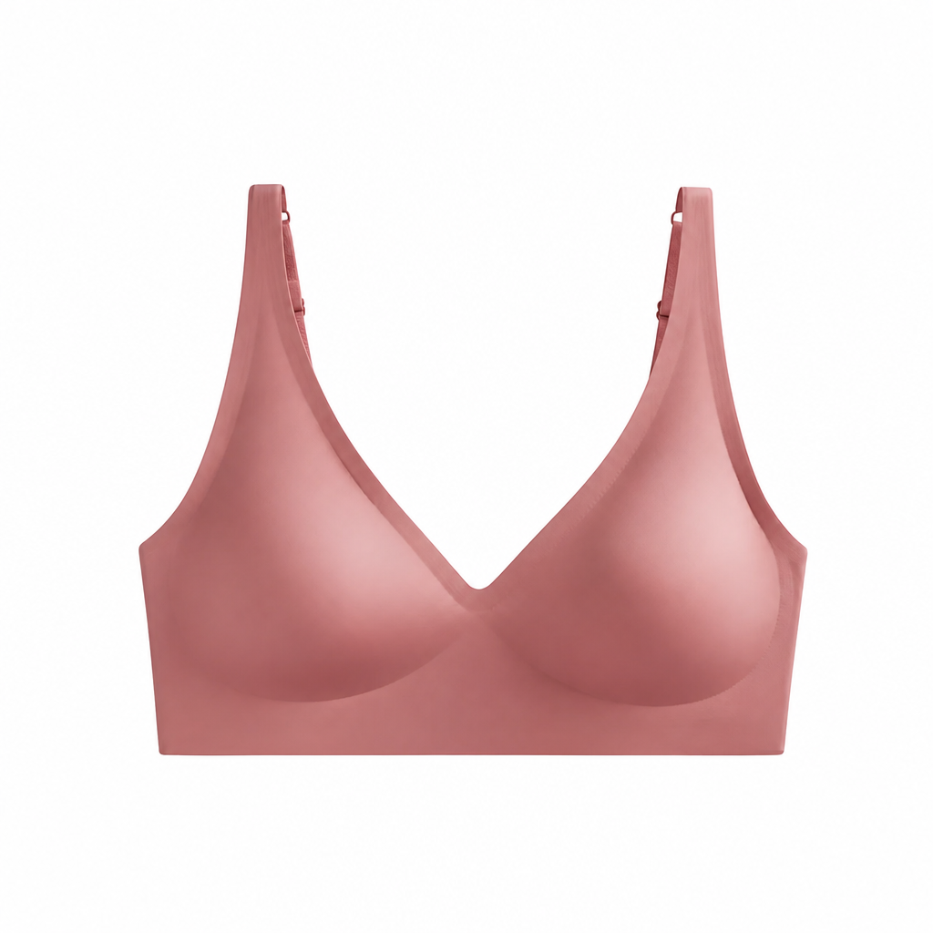 SilkenEase™ – Invisible Wire-Free V-Neck Comfort Bra
